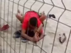 MIA marrón jovenes follando casero se sienta en Rojo